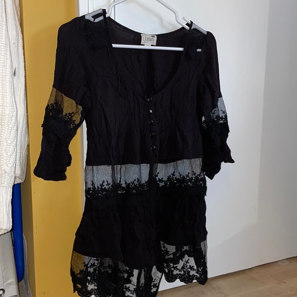 PacSun Tops - Pacsun Black and Sheer Blouse